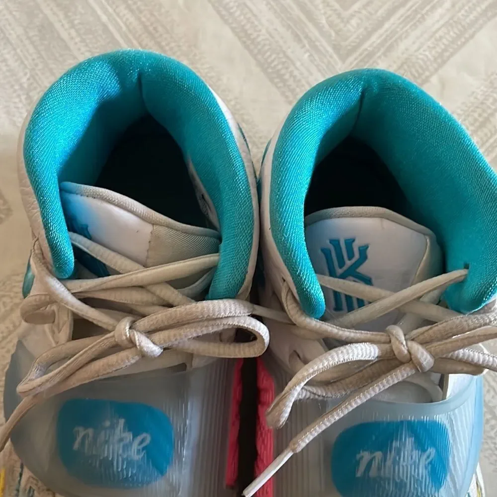Nike Kyrie Neon Graffiti Boys Hightop Sneakers